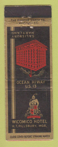 Matchbook Cover - Wicomico Hotel Salisbury MD