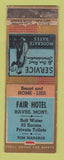 Matchbook Cover - Fair Hotel Havre MT WEAR