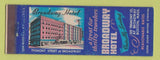 Matchbook Cover - Broadway Hotel Boston MA