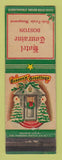 Matchbook Cover - Hotel Touraine Boston MA Christmas WEAR