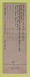 Matchbook Cover - Continental Airlines WEAR