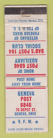 Matchbook Cover - VFW Post Geneva OH
