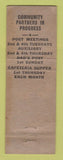 Matchbook Cover - VFW Post Geneva OH