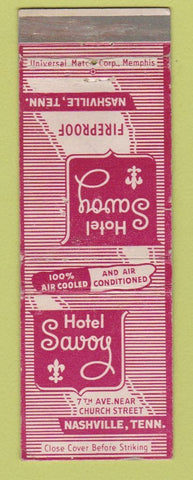 Matchbook Cover - Hotel Savoy Nashville TN WEAR