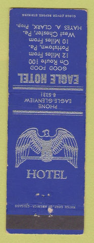 Matchbook Cover - Eagle Hotel West Chester PA WEAR