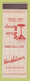 Matchbook Cover - Van Nelson's Restaurant Denver Colorado