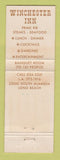 Matchbook Cover - Winchester Inn Long Beach CA