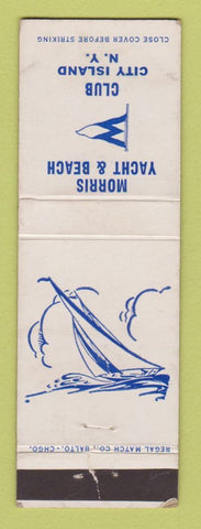 Matchbook Cover - Morris Yacht & Beach Club City Island NY