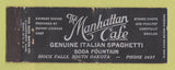 Matchbook Cover - Manhattan Cafe Sioux Falls SD WEAR Full Length