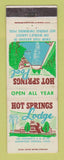 Matchbook Cover - Hot Springs Lodge Glenwood Springs Colorado