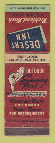 Matchbook Cover - Desert Inn Richland WA girlie WEAR