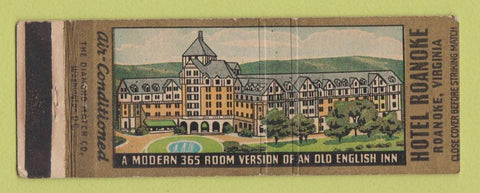 Matchbook Cover - Hotel Roanoke VA Full Length