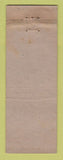 Matchbook Cover - Hotel Barre VT Cellar Grill WEAR