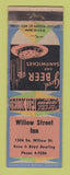 Matchbook Cover - Willow Street Inn WEAR