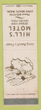 Matchbook Cover - Hill's Motel Long Beach WA
