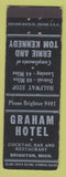 Matchbook Cover - Graham Hotel Brighton MI