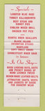 Matchbook Cover - Country Squire Inn Killingworth CT WEAR