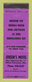 Matchbook Cover - Jensen's Motel Milton Freewater OR