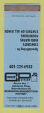 Matchbook Cover - Connor's Pottery Ashland MS WEAR