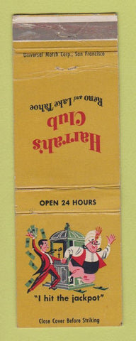 Matchbook Cover - Harrah's Club Casino Reno Lake Tahoe NV