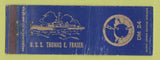 Matchbook Cover - US Thomas Fraser Navy WEAR