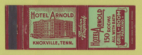 Matchbook Cover - Hotel Arnold Knoxville TN