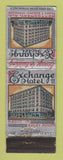 Matchbook Cover - Exchange Hotel Montgomery AL WORN