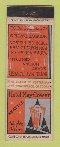 Matchbook Cover - Hotel Mayflower Seattle WA WEAR