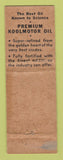 Matchbook Cover - Cities oil gas Meyers Clayton Spirit Lake IA WORN