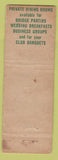 Matchbook Cover - Tobin's Restaurant Syracuse NY WEAR
