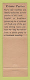 Matchbook Cover - Rici's Restaurant Princeton IL WEAR