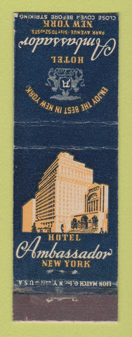 Matchbook Cover - Hotel Ambassador New York City