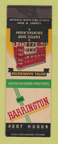 Matchbook Cover - Harrington Hotel Port Huron MI WEAR