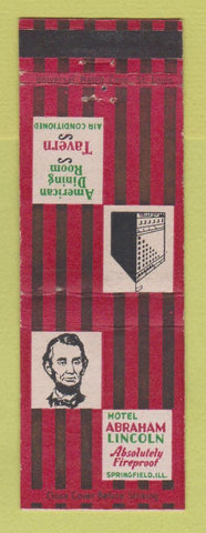 Matchbook Cover - Abraham Lincoln Hotel Springfield IL