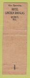 Matchbook Cover - Abraham Lincoln Hotel Springfield IL