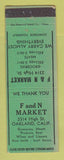 Matchbook Cover - F and N Market Oakland CA WEAR