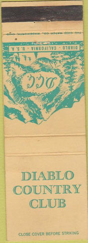 Matchbook Cover - Diablo Country Club Diablo CA