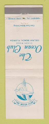 Matchbook Cover - The Ocean Club Delray Beach FL