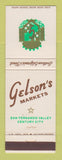 Matchbook Cover - Gelson's Market Century City CA