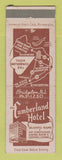 Matchbook Cover - Cumberland Hotel Bridgeton NJ WORN