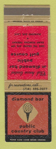 Matchbook Cover - Diamond Bar Country Club CA