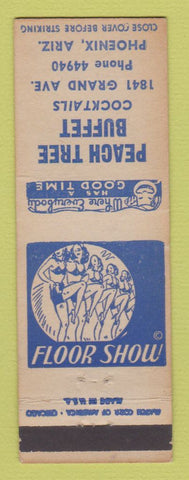 Matchbook Cover - Peach Tree Buffet Phoenix AZ girlie