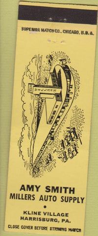 Matchbook Cover - Amy Smith Millers Auto Supply Harrisburg PA