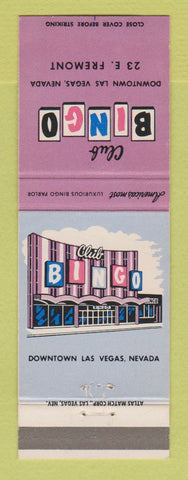 Matchbook Cover - Club Bingo casino Las Vegas NV