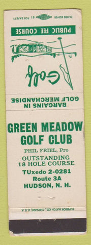 Matchbook Cover - Green Meadow Golf Club Hudson NH