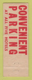 Matchbook Cover - Woodward Carpenter Hotels Omaha NE