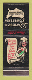 Matchbook Cover - Davidson Cafeteria Joliet Aurora IL Madison WI