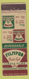 Matchbook Cover - Filmpro Camera Film Philadelphia PA WEAR