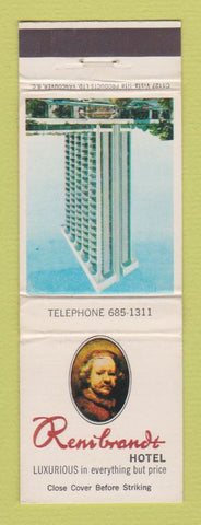Matchbook Cover - Rembrandt Hotel Vancouver BC