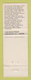 Matchbook Cover - Rembrandt Hotel Vancouver BC